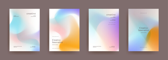 abstract gradient background template vector. trendy Minimalist style posters with dark concept. Modern wallpaper design for social media, brochure, flyer, banner