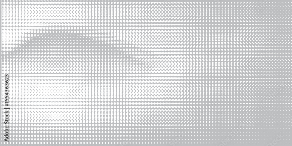 Wall mural abstract dots white gray wave light technology texture background. abstract big data digital simple