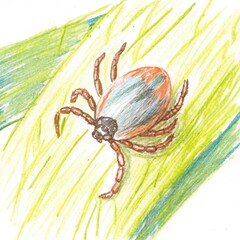 tick, tick insect, tick bite, tick on skin, tick macro, tick close up, dangerous tick, parasite, bloodsucking insect, Lyme disease, Ixodes tick, tick vector, forest tick, deer tick, tick danger, tick 