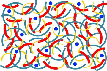 abstract colorful background with circle and semi circle,seamless floral pattern, fork seamless pattern design, vector fork pattern background, circle icon. Set of fork spoon, Cherry.