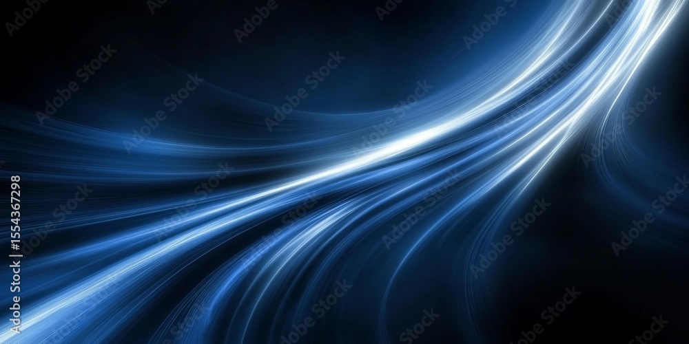 Poster dynamic stream of sleek light a symphony of movement in modern digital design and technology