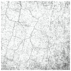 Vintage Grunge Texture Vector – Distressed Worn Background with Faded Cracks and Scratches for Retro T-Shirt Design