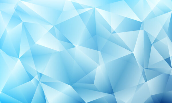 geometric low poly background in blue tones, ideal for modern digital design and presentations.