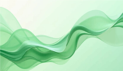 A swirling abstract green and blue wave design with flowing lines and a modern curve pattern for a vibrant vector illustration backdrop