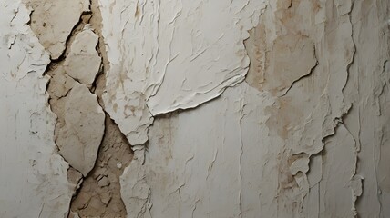 Fototapeta premium Textured Wall with Cracked and Peeling Plaster Abstract Background