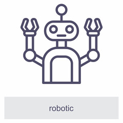 Robotic Element For Design Graphic