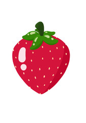 strawberry, fruit, berry, fruits, illustration, sweet