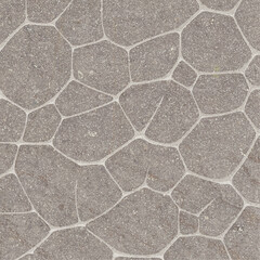Digital art illustration. Organic geometry made of stone, cement and marble patterns.