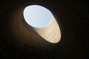 Inside Thorpe Marsh Power Station,  cooling tower  