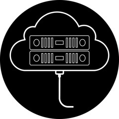 Cloud Computing Infrastructure & Virtual Data Center Icon