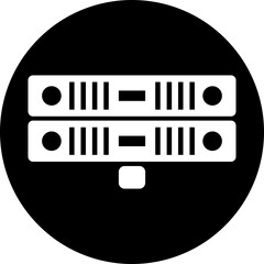 Stacked Rack Mount Server Hardware Icon