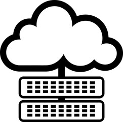 Cloud Computing Access & Virtual Keyboard Input Icon
