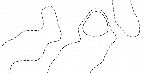 Abstract topo contour map on white background, Topographic map Topographic contour lines map seamless pattern. Geographic mountain relief diagram line wave carve pattern