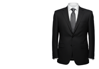 Isolated Classic Pinstripe Suit Jacket for Formal Occasions