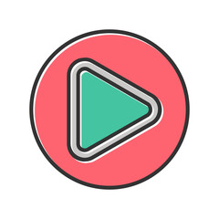 Play Button Vector Icon