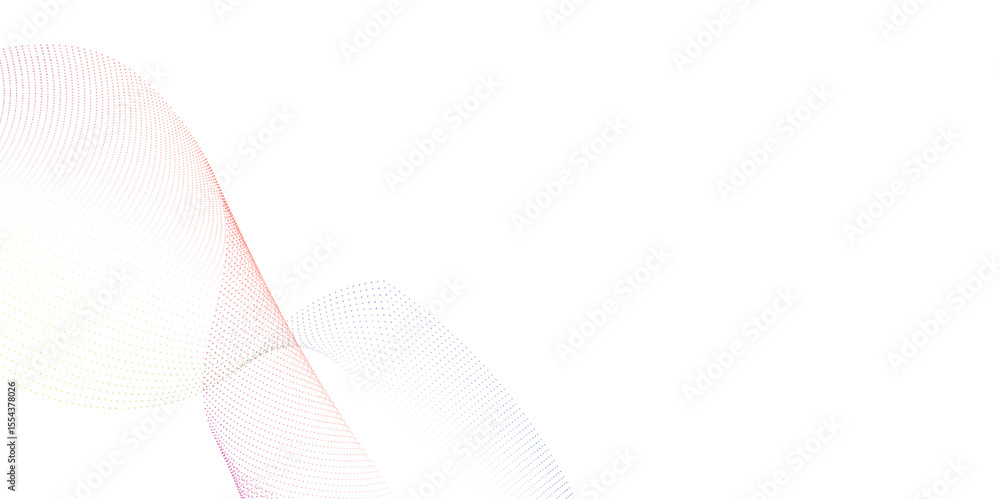 Poster abstract wavy curve dote lines background. modern template abstract design flowing wave digital freq