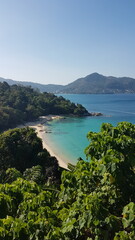 Obraz premium view of the beach haad laem sing