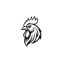 Rooster Line Art Vector Set – Proud, Tribal, and Decorative Chicken Illustrations
