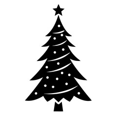 Obraz premium christmas tree vector illustration