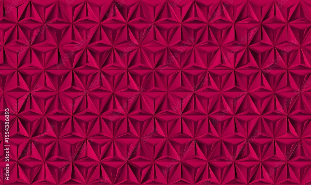 Poster maroon geometric triangles repeating pattern design