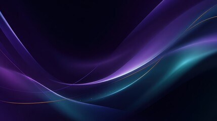 Naklejka premium Colorful abstract wavy line background with gradient flow for modern design and technology themes. Minimalist wavy lines pattern in purple pink and blue futuristic abstract background