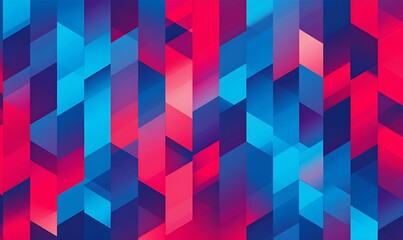 Abstract blue and red geometric background