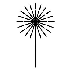 firework on white background