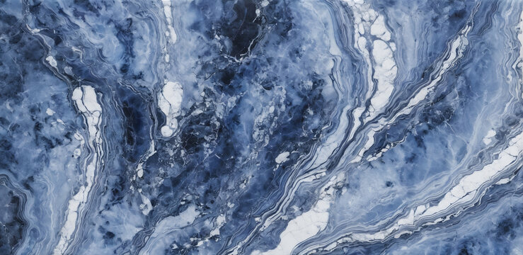 Natural high gloss marble texture surface with luxury gold white and blue combination