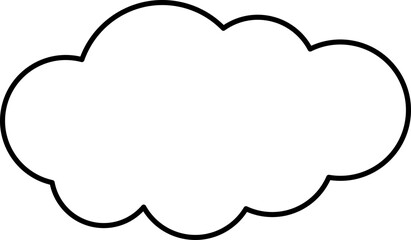 雲のシンプルフレーム