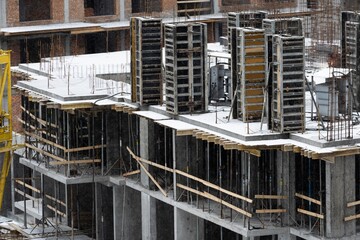 a Large building under construction