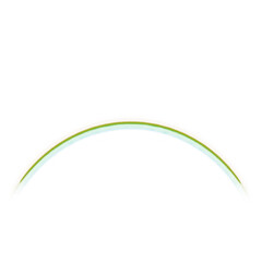pixelated rainbow arc against a stark black background.  The rainbow displays a spectrum of colors,...