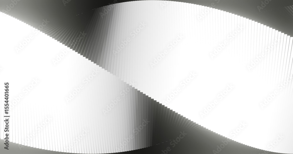 Poster abstract white and black background spiral geometric pattern of design 3d render