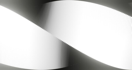 Abstract white and black background spiral geometric pattern of design 3d render