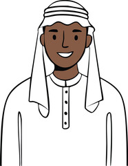 arab man vector