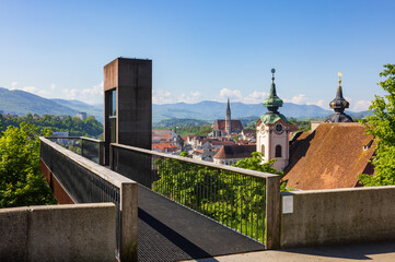 Panoramic View Steyr With Michaelerkirche