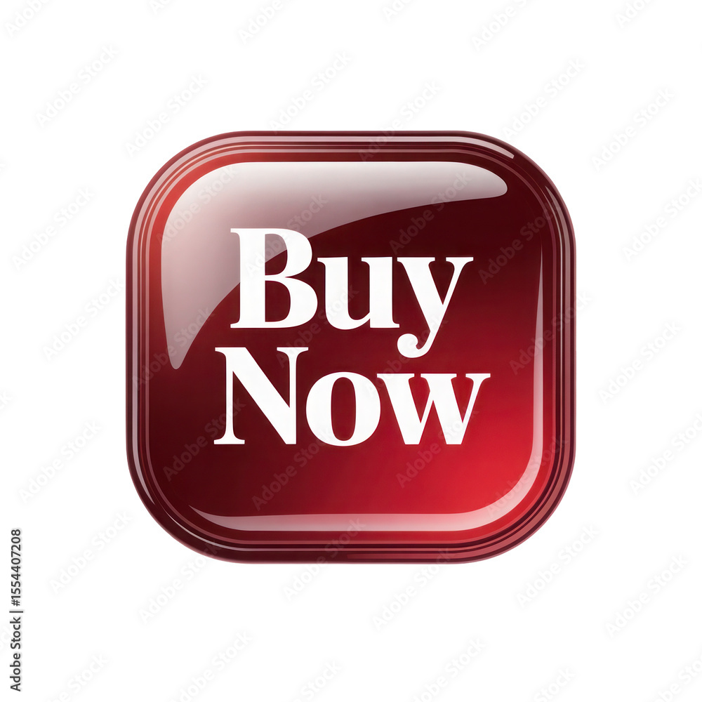 Poster red glossy square button buy now call to action isolated on black background high resolution 4 k ima