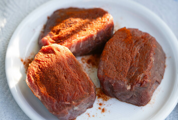 Surf and Turf Rindfleisch mit Garnelen