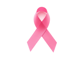 Isolated Pink Ribbon Symbol of Breast Cancer Awareness