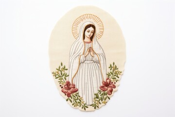 Fototapeta premium Embroidery pattern representation spirituality.