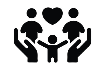 Loving Family Protected by Caring Hands