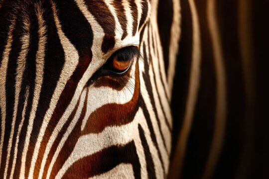 close up of zebra - Powered by Adobe
