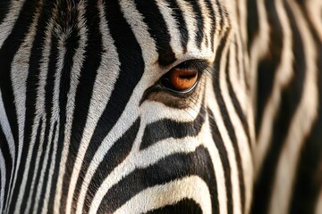 close up of zebra
