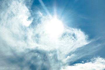 Sky and clouds for backgrounds, outdoors, nebula, nimbus