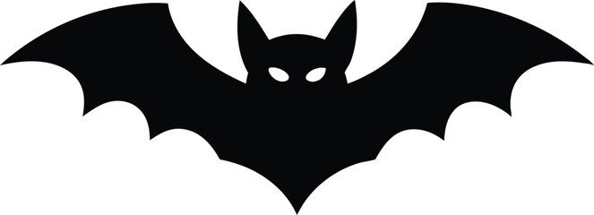Bat silhouette of Halloween. Halloween bat line art silhouette vector illustration