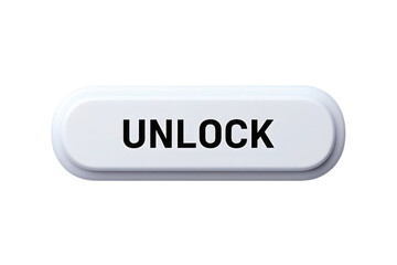 White Oval Unlock Button Isolated on Black Background High Resolution 4 K P N G Image Stock Photo Download 2025 2026 Latest New Full H D