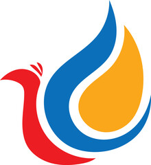 Vibrant Phoenix logo design