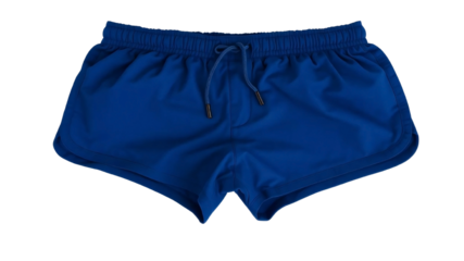 Blue shorts pant mock up isolated on transparent background