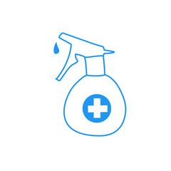 disinfectant spray bottle icon