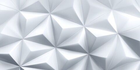 Abstract white crystalline geometrical surface design