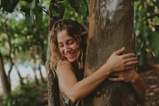 Waldbaden und das Umarmen von B&auml;umen f&ouml;rdert den Stressabbau und beugt Depressionen vor